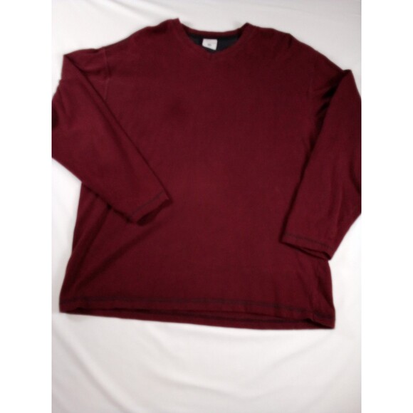Men's Columbia Long Sleeve Burgundy Shirt Size XL Spot On Front - Picture 3 of 9